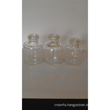 Clear Tubular Cosmetic Small Screwed Bottle